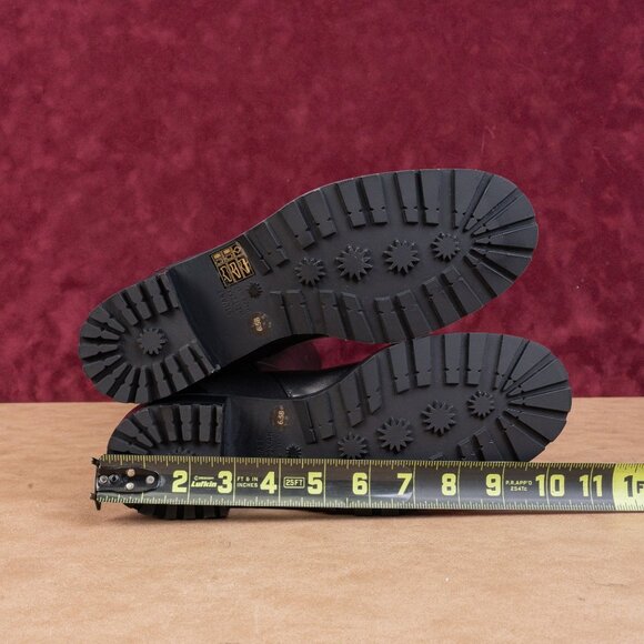 Stuart Weitzman Women 5050 Knee High Lug Black Leather Stretch Knee Boots sz 6.5 - Picture 5 of 10